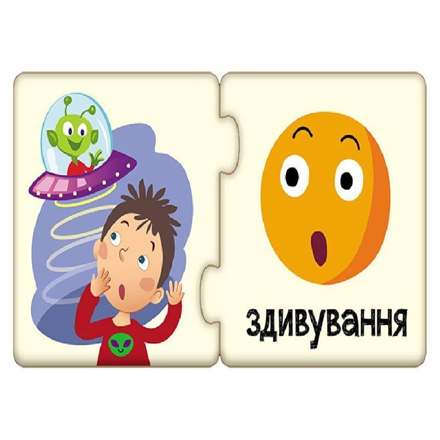 Дитячі пазли-половинки Ранок Емоції 12 елементів 1214006 фото