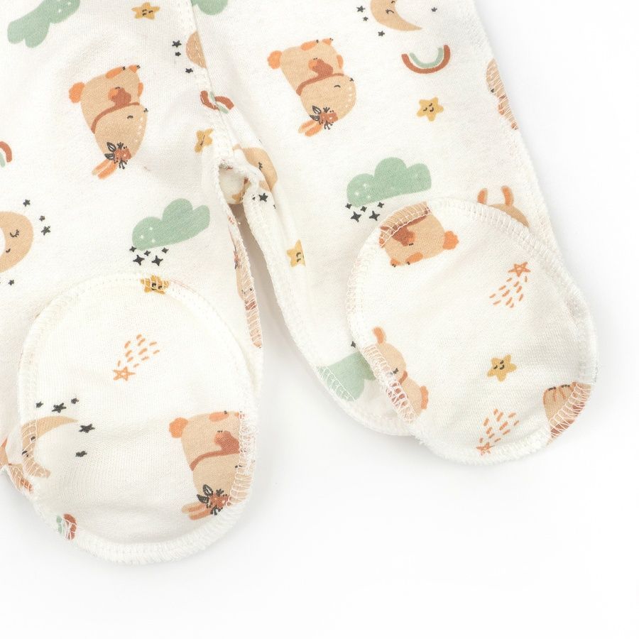 Комплект для немовлят сорочка повзуни шапочка Bunnies футер 132330971162 фото