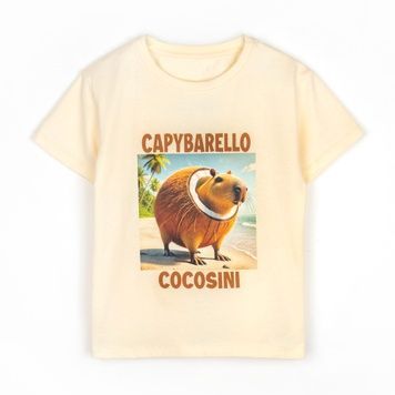Футболка дитяча з принтом Capybarello Cocosini 132169270627 фото