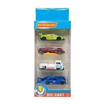 Набір металевих машин A-Toys в коробці 4 шт 698-04S-2 фото