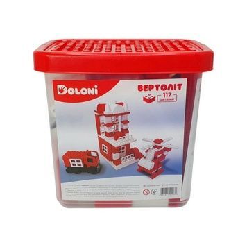 Дитячий конструктор Doloni Вертоліт 117 деталей 013888/08 фото
