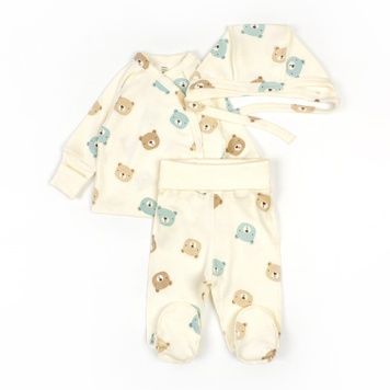 Комплект для немовлят льоля повзуни та шапочка Baby bears 132347171337 фото