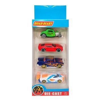 Набір металевих машин A-Toys в коробці 4 шт 698-04S-3 фото