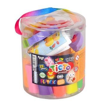 Набір тіста для ліплення Danko Toys 22 кольори у тубусі TMD-FL-22-01U фото