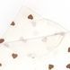 Пелюшка із сердечками Coffee Hearts інтерлок 132267970986 фото 2